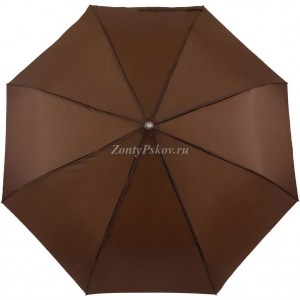 Зонт Style однотонный коричневый, полуавтомат, 3 сл., арт.1503